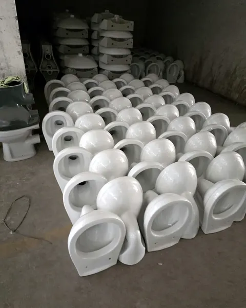 WC pan production run, gloss white