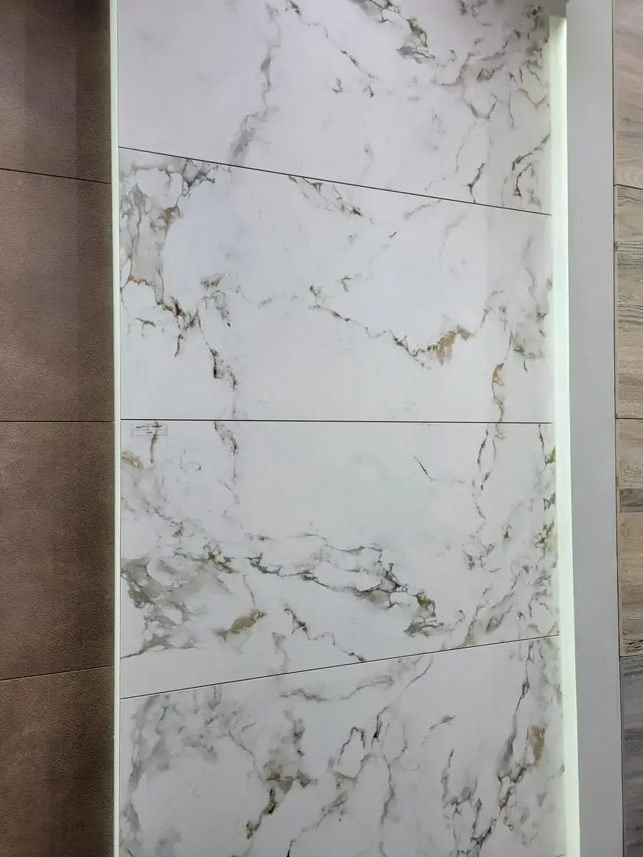 Gold vein marble slab